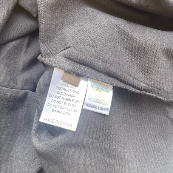 Roberto Cavalli men’s size XL black cotton t-shirt slim fit new with tag - Picture 5 of 9